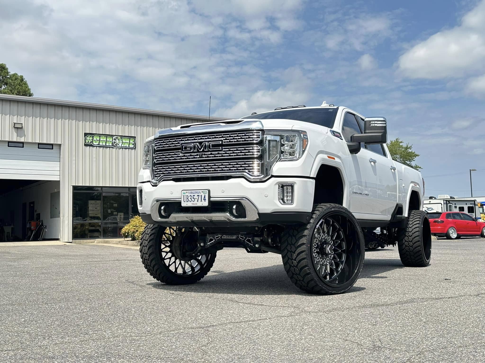 Lifted GMC truck
